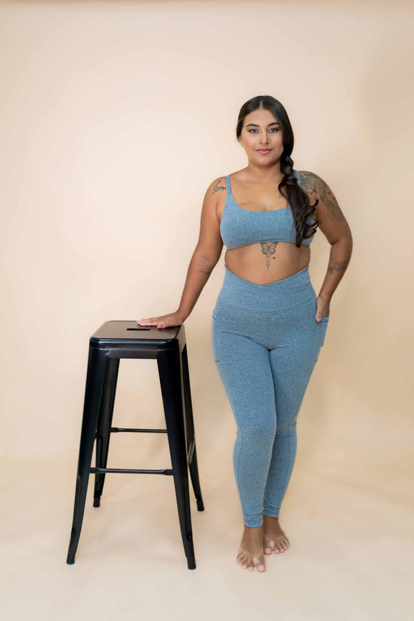 Legging Agradável - Cinza Mescla