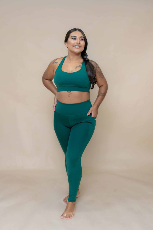 Legging Mergulho com bolsos Verde - UV 50+