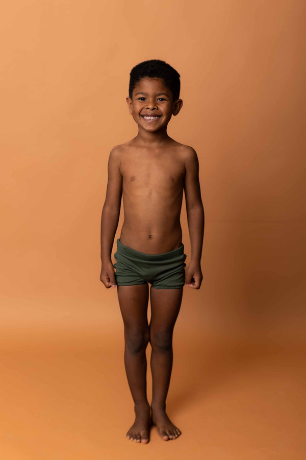 Sunga box infantil com cadarço