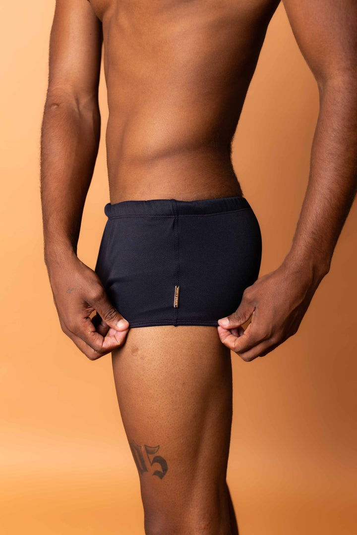 Sunga preta com cadarço