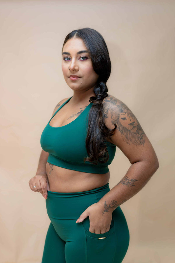 Conjunto Verde - Top e Legging - UV 50+